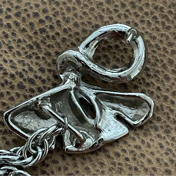 Vintage Silver Metal Chain Belly Waist Belt - Picture 8 of 13